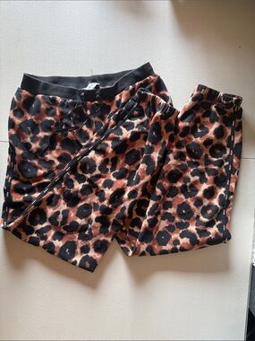 DKNY Print Jogger Pants - Brown & Black Size L